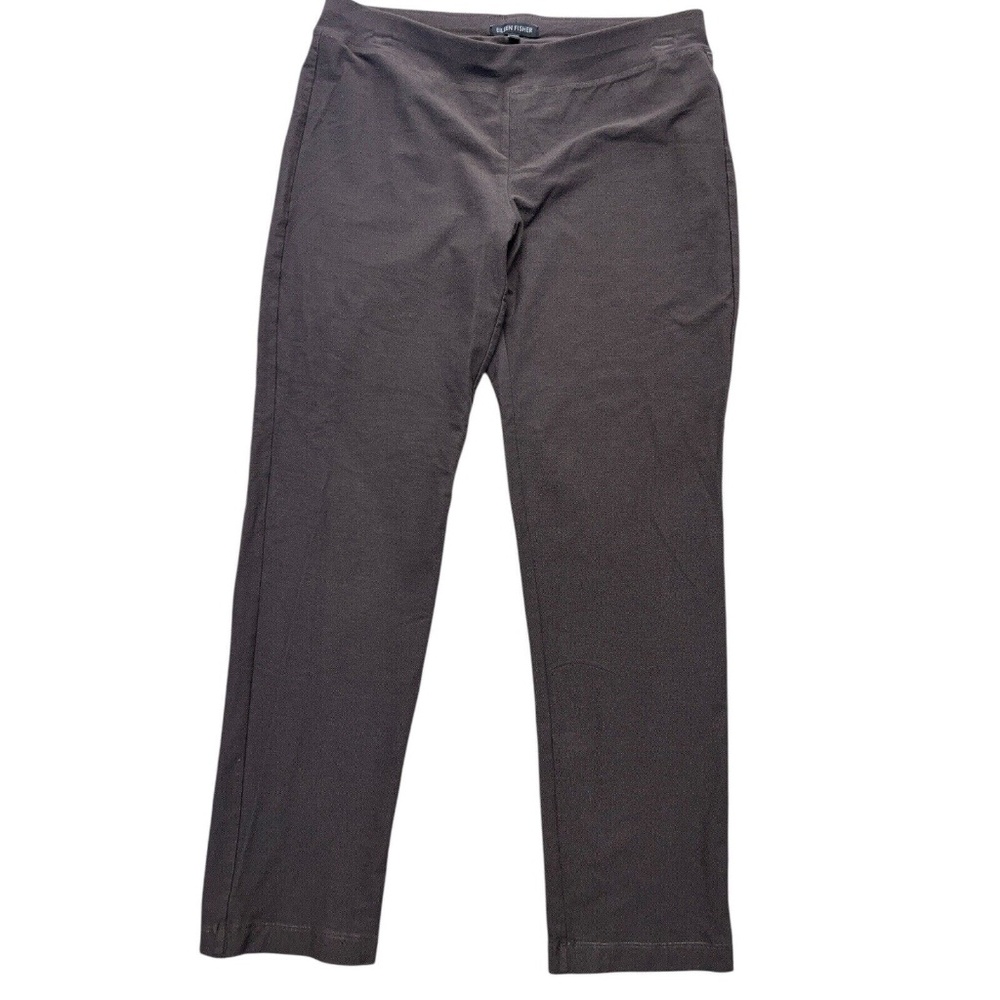 Eileen Fisher Pants Women S Brown Stretch Crepe Slim Ankle Capsule Wardrobe